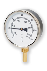(000) 63mm, 100mm & 160mm Standard Bimetal Thermometer